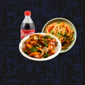 Noodles + Chilli Paneer + Coke